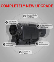 NVG50 NVG30 gen2 helmet night vision goggles wide view 50° long range 940nm infrared digital night vision monocular telescope