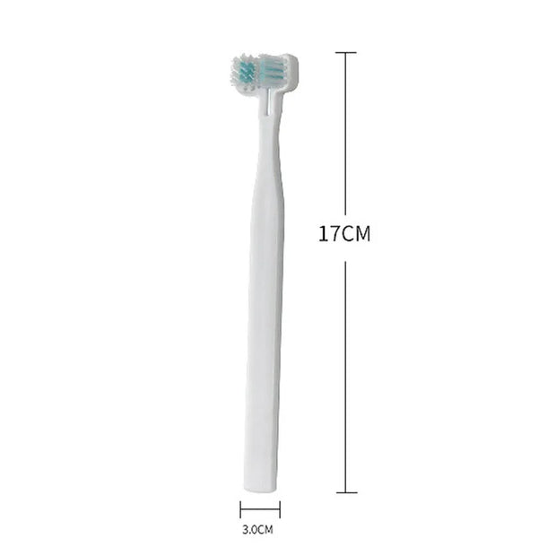 Dog Toothbrush Double Heads Teeth Brushing Cleaner Pet Breath Freshener Oral Care for Dog Cats  SNO88