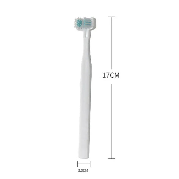 Dog Toothbrush Double Heads Teeth Brushing Cleaner Pet Breath Freshener Oral Care for Dog Cats  SNO88