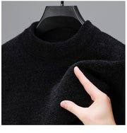 Woodpecker Half-High Collar Winter Sweater Men Sweater