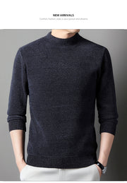 Woodpecker Half-High Collar Winter Sweater Men Sweater