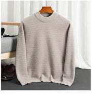 Woodpecker Half-High Collar Winter Sweater Men Sweater