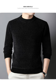 Woodpecker Half-High Collar Winter Sweater Men Sweater