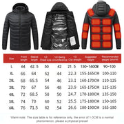 21 Areas Heated Jacket Men USB Electric Heating Jacket Winter Motorcycle Thermal Jacket Heatable Cotton Coat for Outdoor