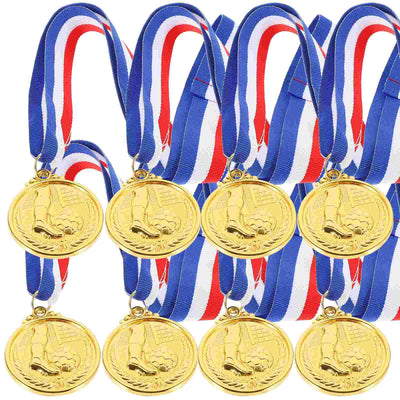 12 Pcs Football Cup Medal Medals for Student Soccer Metals Awards Footballs Trophy Delicate Adults The Universal