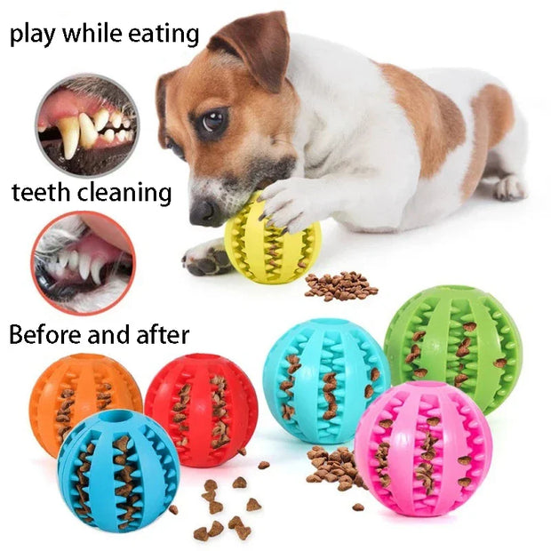 5CM Natural rubber pet dog toys dog chew toys extra hard interactive bouncy ball Products for Dogs Pet Products