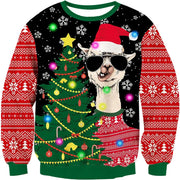 Men Women Christmas Sweaters Printed Funny Pullover Round Neck Long Sleeve Knitted Xmas Sweater Jumper S-3XL Fall Winter 2025 ﻿