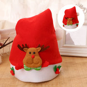 1Pc Kids Christmas Hats Santa Claus Snowman ElK Pattern Xmas Hat Cap for New Year Party Festival Decoration Cosplay Accessories