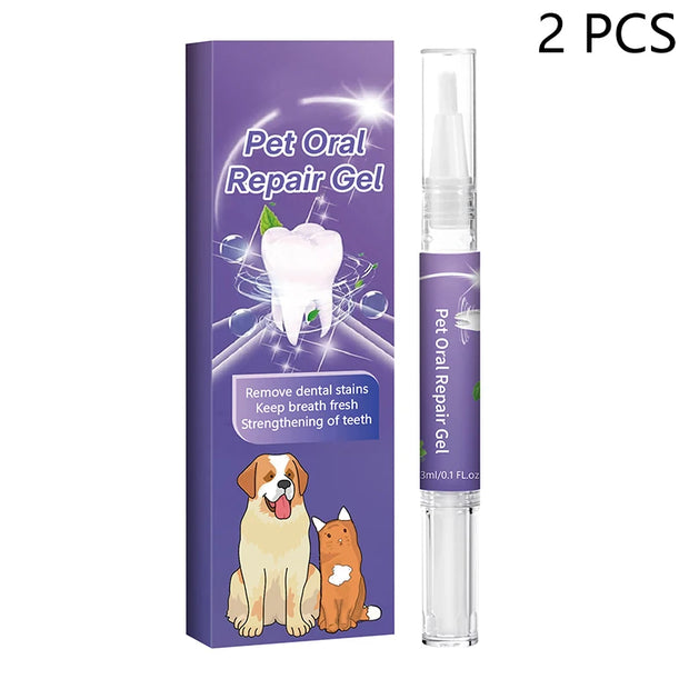 1/2/3Pcs Pet Teeth Cleaning Pen Dog Cat Tartar Plaque Remover Freshen Breath Clean Deodorant Repair Gum Pet Oral Care Gel