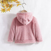 Pink Girls Jackets Autumn Coat Winter Thermal Fleece Jacket for Children 4 5 6 7 Years  Kids Girl Coats Cute Warm Outerwear