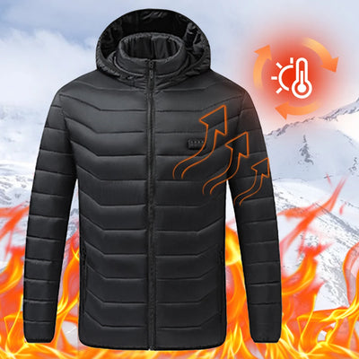 21 Areas Heated Jacket Men USB Electric Heating Jacket Winter Motorcycle Thermal Jacket Heatable Cotton Coat for Outdoor