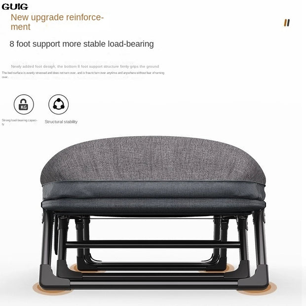 GUIG Lunch Break Rollaway Bed Mattress One Single Appliance Simple Portable Office Nap Camp Bed Multi-functional Recliner