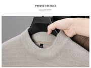 Woodpecker Half-High Collar Winter Sweater Men Sweater