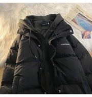 Korean Version Winter New Winter Leisure Cotton Clothes Women Y2K Multi-functional Fake Two Pocket Zipper Down Jacket Thick Coat