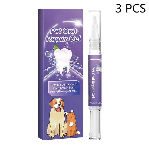 1/2/3Pcs Pet Teeth Cleaning Pen Dog Cat Tartar Plaque Remover Freshen Breath Clean Deodorant Repair Gum Pet Oral Care Gel