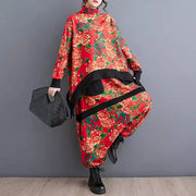 Design Retro Ethnic Style Two Piece Set Women Outfit 2024 Spring Casual Irregular Half High Neck Top + Harem Pants Suit Z4835