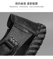 2024 Summer Mens Casual Sandals Fashion Round Toe Beach Man Sandals Comfort Soft Bottom Pu Leather Microfiber Handmade Stitching