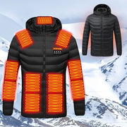 21 Areas Heated Jacket Men USB Electric Heating Jacket Winter Motorcycle Thermal Jacket Heatable Cotton Coat for Outdoor