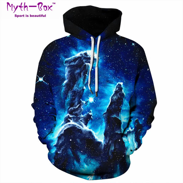 Women/Men Hooded Sweaters Loose Sport Hoodies Galaxy 3D Print S-5XL Running Sweatshirts Fitness Sportwear Unisex Sweats Pullover