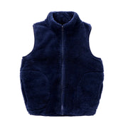 2-18 Years Autumn Winter Children Outerwear Warm Jackets Sleeveless Vest Boys Girls Thermal Soft Fleece Thick Kids Vests