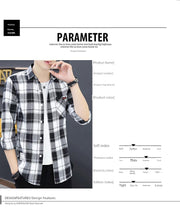 Long sleeve Shirts Men's Plaid Trendy Brand New Autumn and Winter Fleece-lined Korean Style Loose Casual Shirt Hong Kong Style Clothes