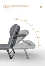 GUIG Lunch Break Rollaway Bed Mattress One Single Appliance Simple Portable Office Nap Camp Bed Multi-functional Recliner