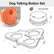 Mewoofun Dog Buttons for Communication Starter Pack Talking Buttons with Mat for Dogs & Cats Pet Sound Training Toy