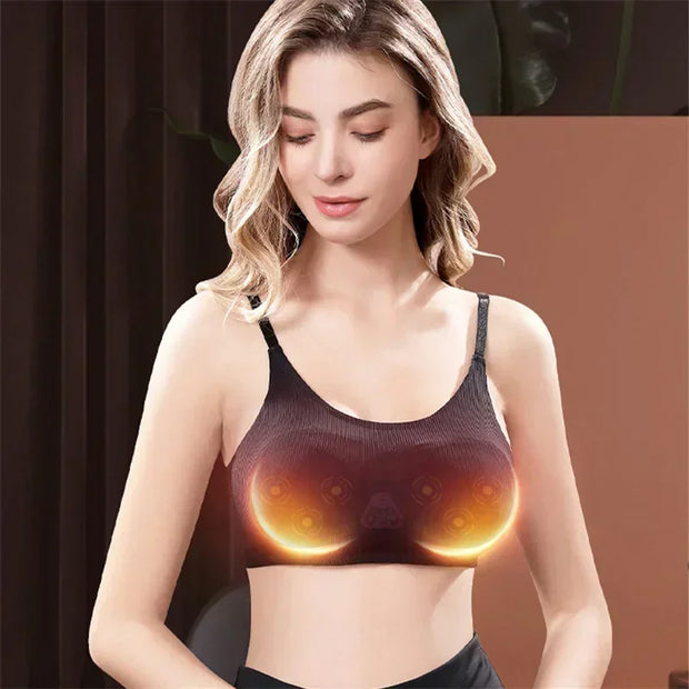 Electric Breast Massage Bra infrared heating breast expansion stimulator anti sagging breast care vibratio Health Care washable