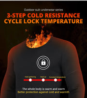 Men Winter Thermal Heated Jacket Vest Heated Underwear Women's Ski Suit USB Electric Heating Clothing Fleece Thermal Long Johns