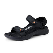 Fashion Outdoor Lightweight EVA Sole Breathable Sandy Beach New Men‘s Sandals Garden Shoes Summer Black High Quality Big Size 46