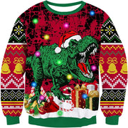 Men Women Christmas Sweaters Printed Funny Pullover Round Neck Long Sleeve Knitted Xmas Sweater Jumper S-3XL Fall Winter 2025 ﻿