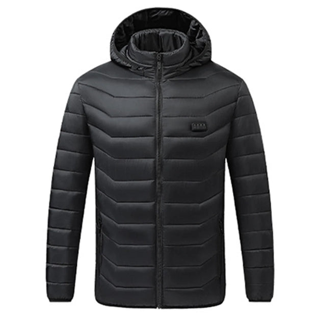 21 Areas Heated Jacket Men USB Electric Heating Jacket Winter Motorcycle Thermal Jacket Heatable Cotton Coat for Outdoor