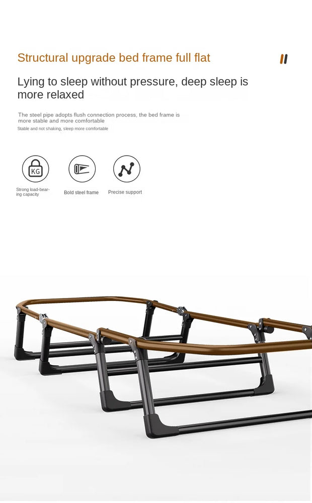 GUIG Lunch Break Rollaway Bed Mattress One Single Appliance Simple Portable Office Nap Camp Bed Multi-functional Recliner