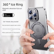 Cool Picture Magnetic Bracket Protective Cover Creative Frost Apple