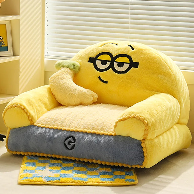 Despicable Me Minions Animation Peripheral Cartoon Cute Removable Sofa Nest Small Pet Mat Dog House Winter Warm Pet Supplies