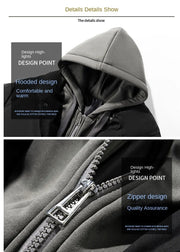 Men Hooded Cotton Coat2024 New Casual Hooded Fake Two-piece Design Down Cotton Warm Parka Korean Style Thick Men's Winter Jacket