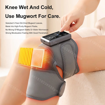 Eletric Heating Knee Massage Instrument Heated Knee Brace Wrap with Vibration Enthesitis Elbow Leg Arthritis Knee Health Care