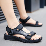 Fashion Outdoor Lightweight EVA Sole Breathable Sandy Beach New Men‘s Sandals Garden Shoes Summer Black High Quality Big Size 46