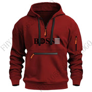 2024 Autumn/Winter new digital printed men's casual sports zipper hooded long-sleeved European size hoodie pullover