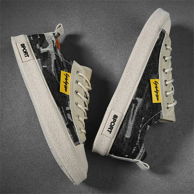 Number 40 Denim Man Fashion Sneakers Casual Fashion Men White Sneakers Shoes Sport Vzuttya Comfortable High Brand Model