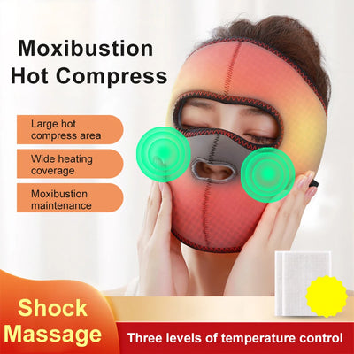 Hot Compress Massage Face Mask for Sequelae of Facial Paralysis Rehabilitation Facial Nerve Spasms Physical Therapy Moxibustion