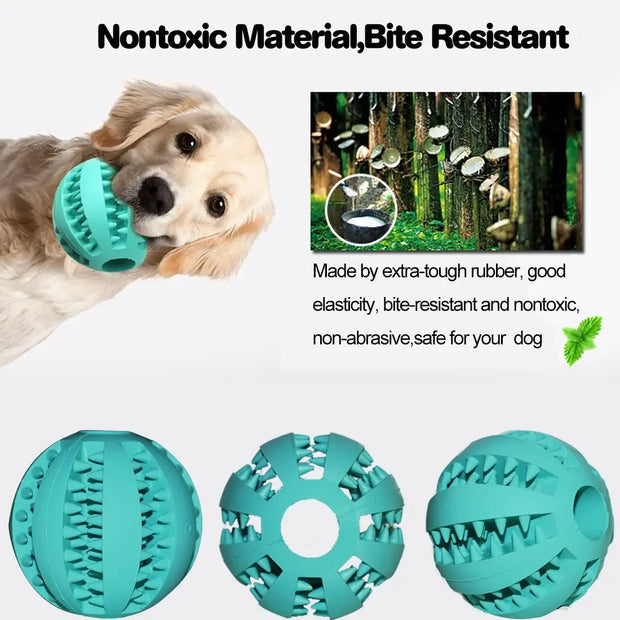 5CM Natural rubber pet dog toys dog chew toys extra hard interactive bouncy ball Products for Dogs Pet Products