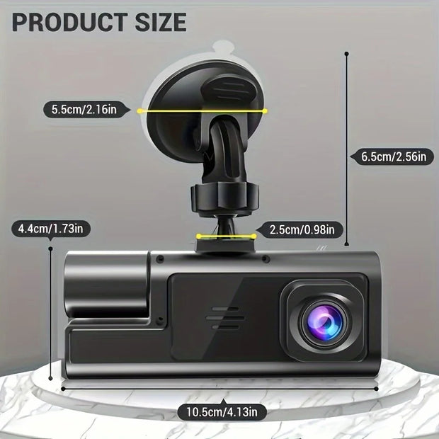 Dash Cam Front and Inside FHD 1080P Recording Car DVR Cam Small Dash Camera for Cars