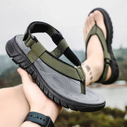 2024 Men Sandals Fashion Leather Men’s Beach Sandals Casual Shoes Flip Flops Men‘s Slippers Sneakers Summer Sandalias Platform