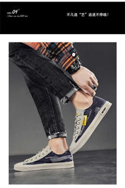 Number 40 Denim Man Fashion Sneakers Casual Fashion Men White Sneakers Shoes Sport Vzuttya Comfortable High Brand Model