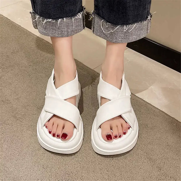 Nonslip Round Foot Red Flip Flops Basketball Sport Women Shoes Sports Sandal Sneakers Fashion Tenisfeminino Advanced