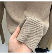 2024 Autumn and Winter New Cashmere Sweater Women's Turtleneck Long sleeved Knit Pullover Slim Cashmere Sweater