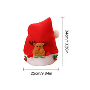 1Pc Kids Christmas Hats Santa Claus Snowman ElK Pattern Xmas Hat Cap for New Year Party Festival Decoration Cosplay Accessories