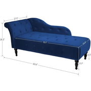 Chaise Lounge Chair, Blue, Chaises Longues