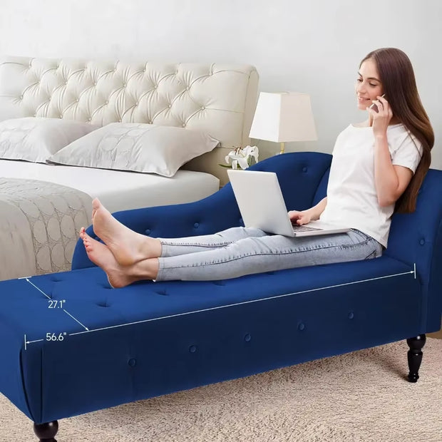 Chaise Lounge Chair, Blue, Chaises Longues